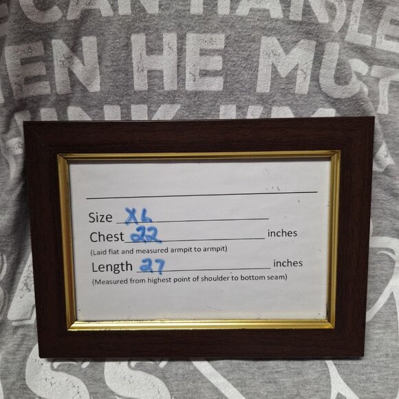 God Gives Handle Bad Ass Tee Shirt Gray Mens XL Port Religious Strong Christian - Picture 3 of 8